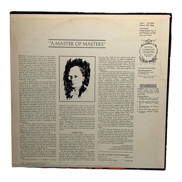 LP Sergei Prokofiev - Symphony No. 3 / Scythian Suite (Ala And Lolly) - Picture 2 of 2